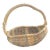 1980s Rustic Gathering Basket with Bentwood Handle For Sale - Image 13 of 13