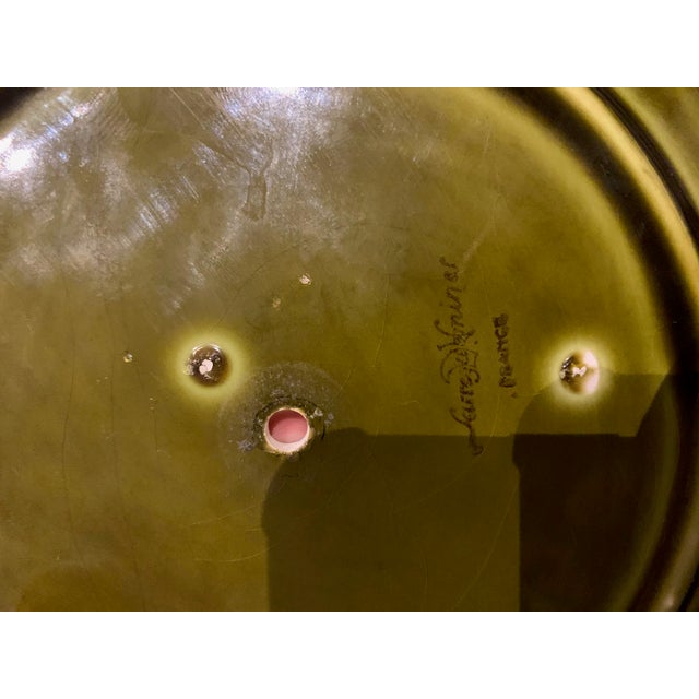 2-Tiered Majolica Serving Tray from Sarreguemines, 1920s For Sale - Image 12 of 13