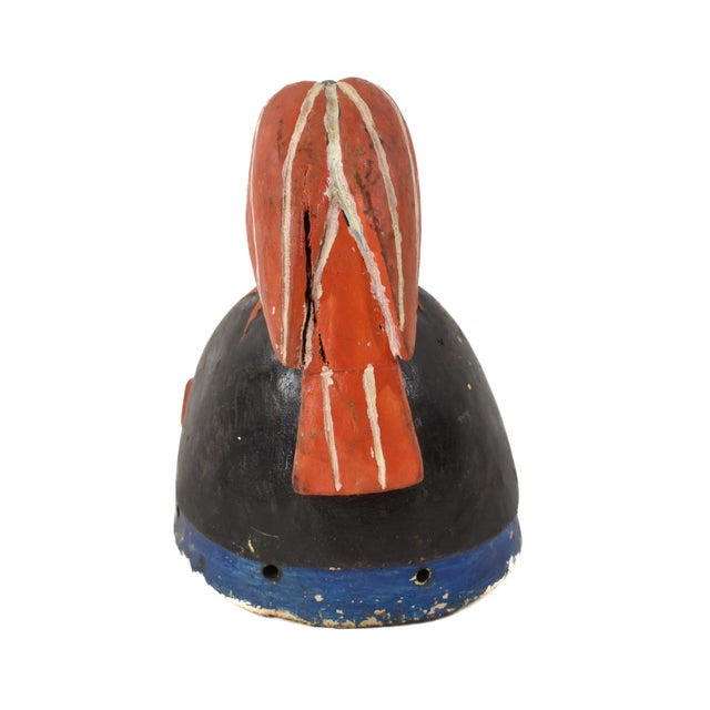 Early 20th Century Early 20th Century Yoruba Gelede Mask with Bird Nigeria For Sale - Image 5 of 7