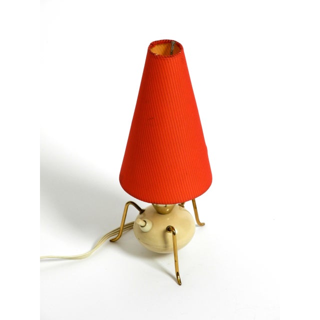 Mid-Century Modern Brass Tripod Table Lamp, 1950s For Sale - Image 4 of 18