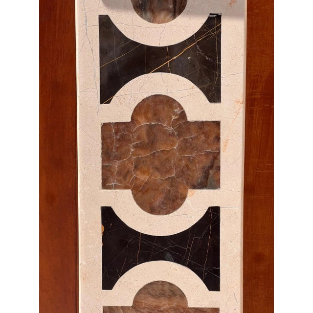 Neoclassical A Neoclassical Vintage Italian Marble Pedestal, 20Th Century For Sale - Image 3 of 12