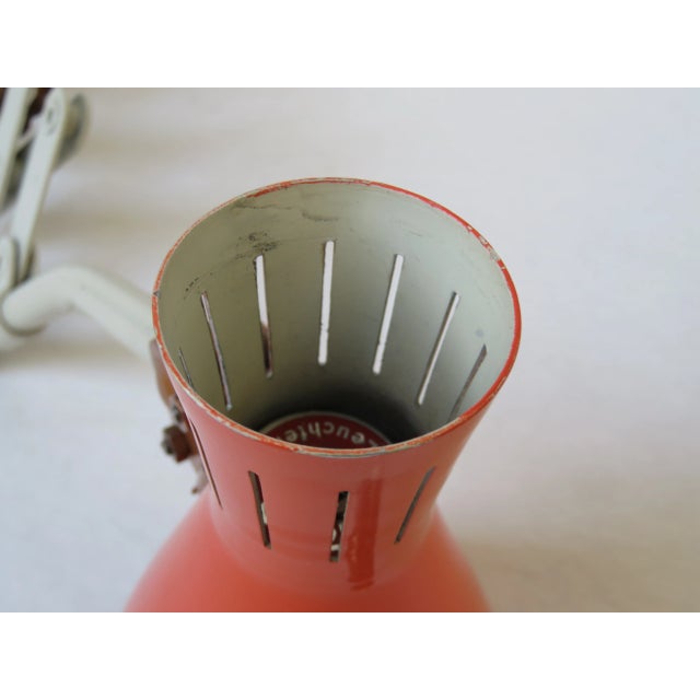 Orange and Beige Copper-Plated Scissor Lamp from Helo Leuchten, 1960s For Sale - Image 12 of 18