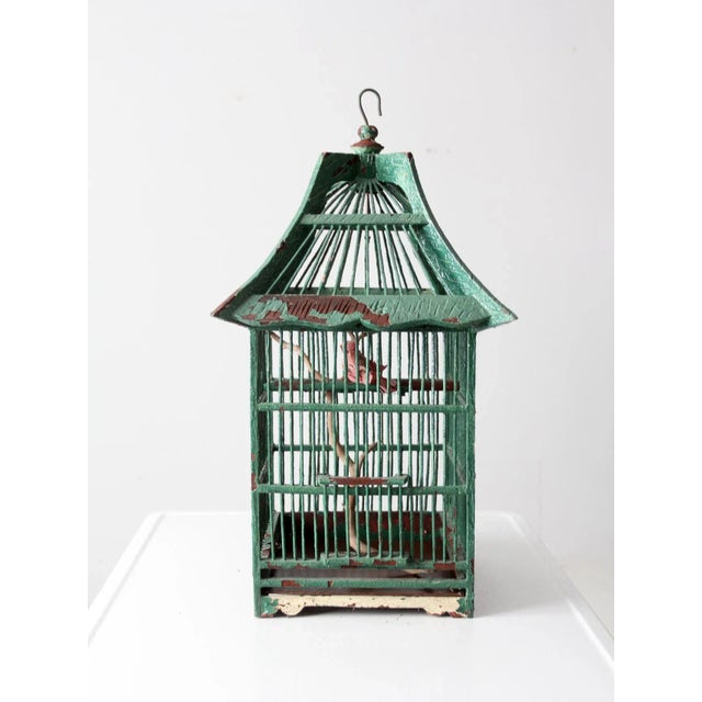 Antique Wooden Bird Cage For Sale - Image 13 of 13