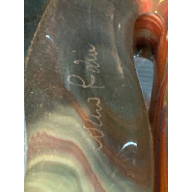 Vintage Dino Rosin Calcedony Cobra Blown Glass Murano Sculpture For Sale - Image 10 of 10