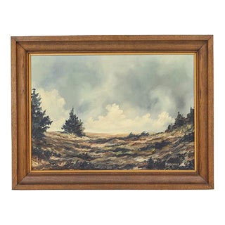Liege School Artist, Landscape Composition, 1930s, Oil Painting on Canvas, Framed For Sale