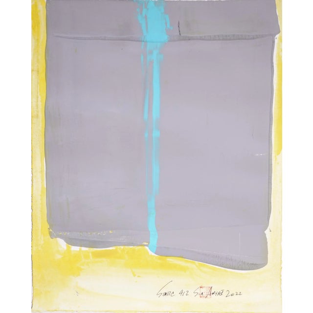 This sky blue, brushstroke hand-cut parchment with a twist works great as an abstract statement piece everywhere from...