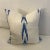 2020s Thick Woven Canvas Fabric With Hand Dyed Ikat Design and New Feather Down Insert For Sale - Image 5 of 6