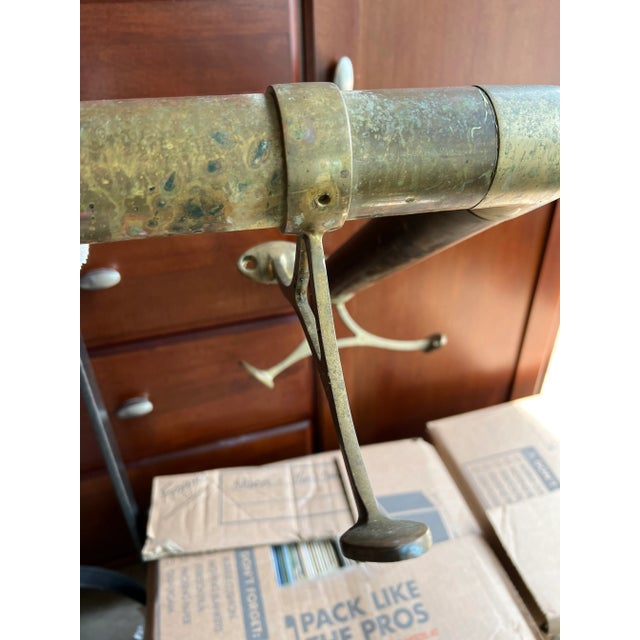 Vintage Brass Foot Rail For Sale - Image 10 of 10