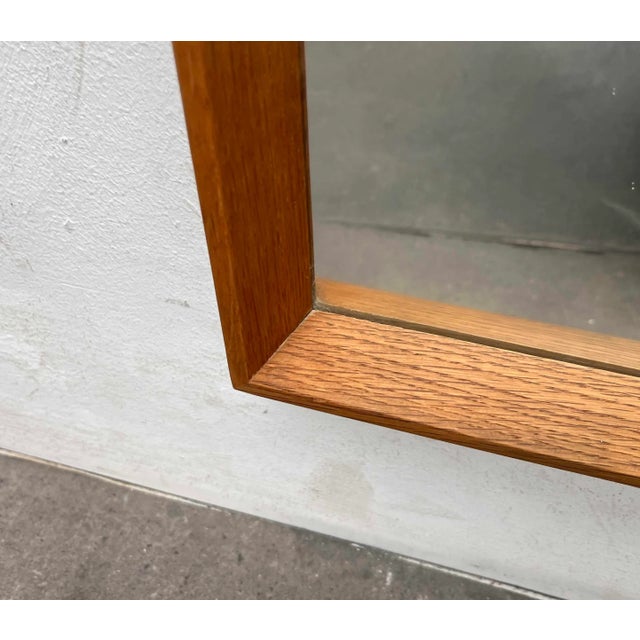 Mid-Century Modern Danish Teak Wall Mirror, 1960s For Sale - Image 12 of 18