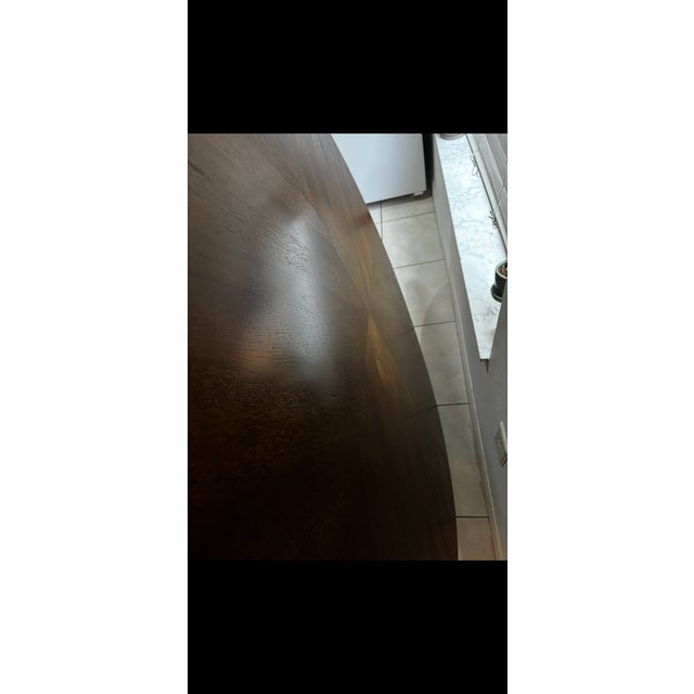 Contemporary Theodore Alexander 54” Round Pedestal Dining Table – Grand Art Collection For Sale - Image 3 of 6