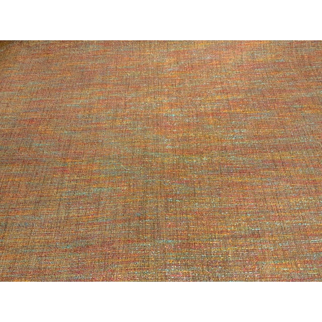 Modern Modern Multi-Color Nubby Woven Designer Fabric - 28 Yards For Sale - Image 3 of 5
