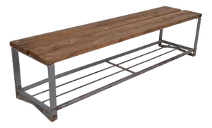 Vintage Industrial Style Bench, 1950