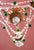 Gold Antique French Chandelier with Bronze Drops and Green Crystal, 1960s For Sale - Image 8 of 9