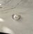 Contemporary Freshwater White Pearl Diamond Ring .19cttw 14k White Gold, Size 9 For Sale - Image 3 of 4