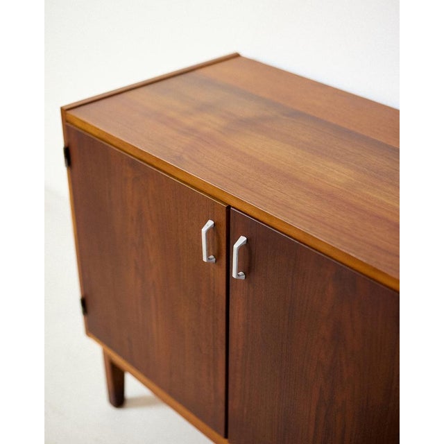 1970s Small Vintage Walnut Commode, 1970s For Sale - Image 5 of 7