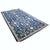 Islamic Afghan Sultanabad Wool 6x10 Navy Blue & Ivory Handmade Area Rug #1144038 For Sale - Image 3 of 6