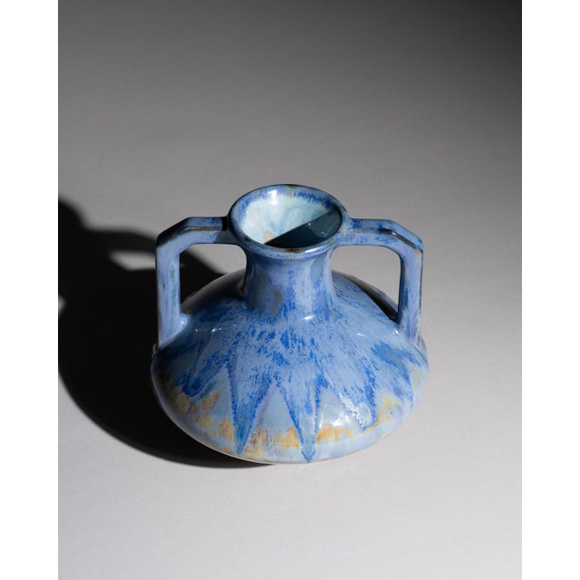 Ceramic Vintage Art Deco Vase in Stoneware from Pierrefonds, France, 1910s For Sale - Image 7 of 11