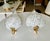 1960s Pair of Mazzega Murano White and Clear Glass Leaf Wall Sconces For Sale - Image 5 of 18