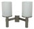 Model 1141 Double Wall Light in Metal and Opaline Glass from Perzel, France, 1960 For Sale