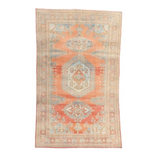 Distressed Vintage Persian Viss Rug - 06'08 X 11'00 For Sale