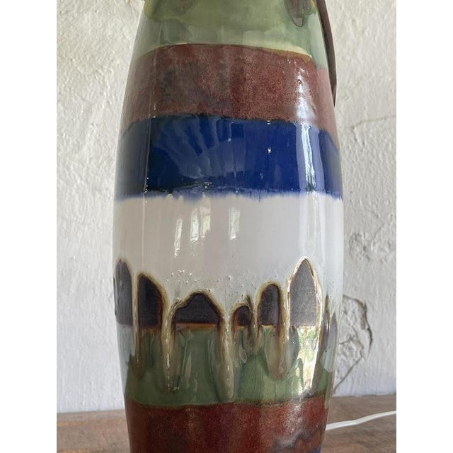 Ceramic Table Lamp from Vincent Cadeaux S.A., France, 1960s-1970s For Sale - Image 4 of 11