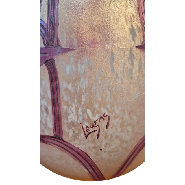 Description Maker: Legras & Cie (St. Denis, Paris, France) Period: Circa 1920–1930 (Art Deco Period) Material: Acid-etched...