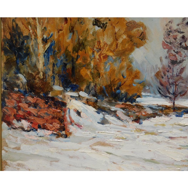 Vintage oil painting on board by NOTED New York/ California artist, Elmer Stanley Hader (1883-1973). Image size 18 x 24...