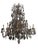 Brown Early 19th Century Monumental Venetian Wrought Iron, Wood & Crystal Chandelier For Sale - Image 8 of 14