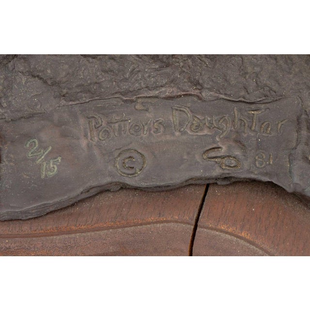 c.d. Bond "Potter's Daughter" Bronze, 1981 For Sale - Image 11 of 11