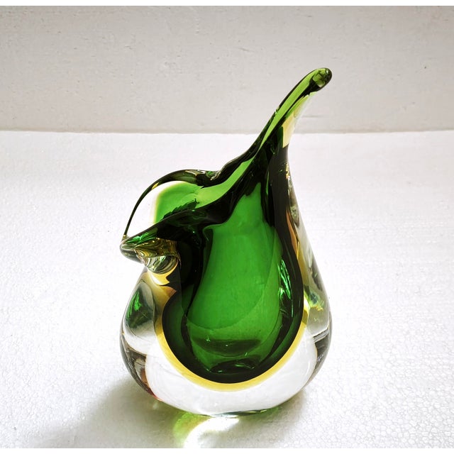 Large Murano Sommerso Teardrop Art Glass Vase from Cenedese, Italy, 1970s For Sale - Image 12 of 18