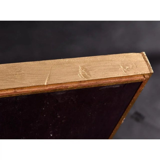 P. Stein 1977 Eggplant Purple and Lavender Square Abstract Color Field Painting For Sale - Image 10 of 10