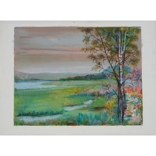 Torres, Birch Landscape, Mixed Media For Sale