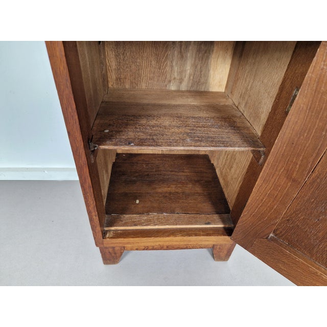 Vintage Art Deco Nightstand with Marble Top, 1930s For Sale - Image 11 of 12