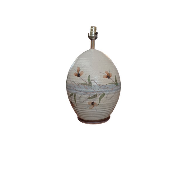 1960s Set of 2 Vintage 1960's Handcrafted Stoneware Table Lamps For Sale - Image 5 of 11