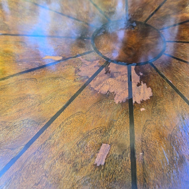 Traditional Traditional Henredon Wooden Round Dining Table For Sale - Image 3 of 10