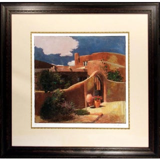 1990s "Chaparral" Mixed-Media Print by Starlie Sokol-Hohne, Framed For Sale