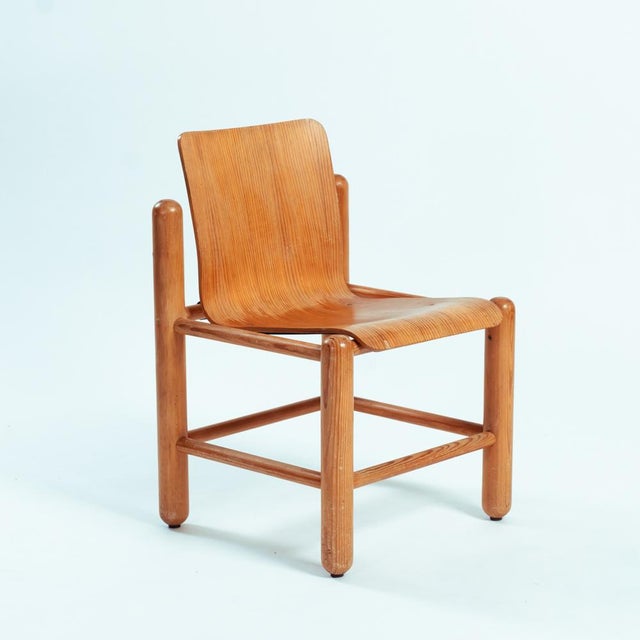 Brutalist Pine Chairs by Knud Friis & Elmar Moltke Nielsen for Getama, 1970s, Set of 2 For Sale - Image 6 of 18