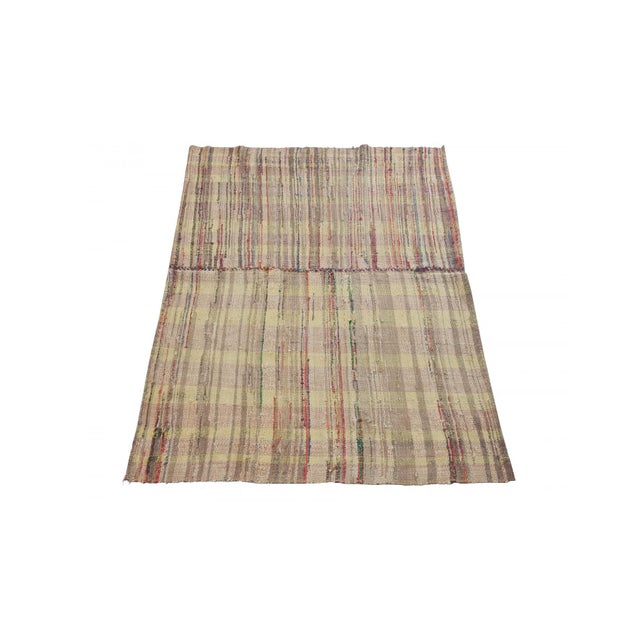 Decorative vintage rag rug from Adana region of Turkey. Approximately 45-55 years old. In very good condition.