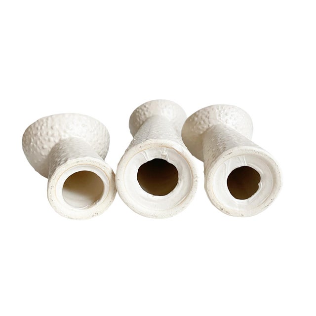Modern Textured Ceramic Holders | Air Plant Candle Stands For Sale In New York - Image 6 of 6