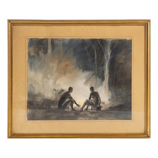 Albano Neves e Sousa, Landscape, 1966, Watercolor For Sale