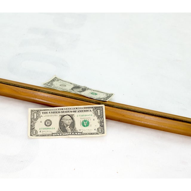 Mid-Century Modern Danish Mid Century Modern Sleek Frame Rectangle Wall Mirror For Sale - Image 3 of 9