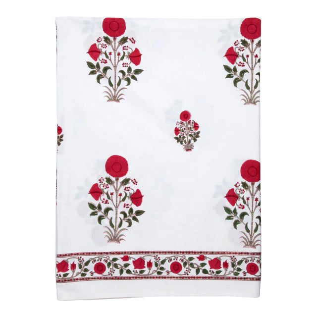 Amaya Fitted Sheet, Twin - Red For Sale