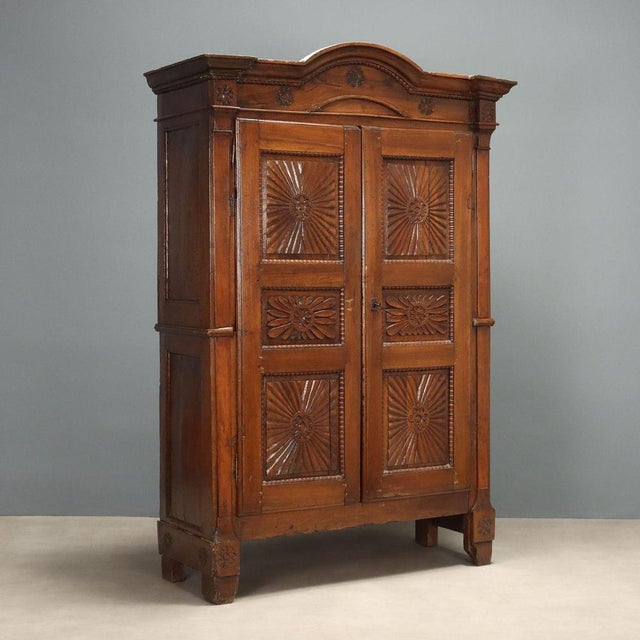 Walnut Double Body Wardrobe For Sale - Image 11 of 11