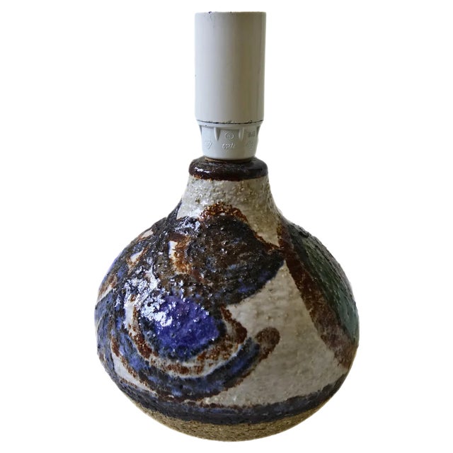 Small Mid-Century Danish Studio Pottery Model 3068 Table Lamp from Søholm, 1960s For Sale