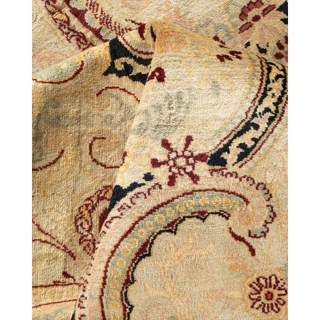Textile Mogul, One-of-a-Kind Hand-Knotted Area Rug in Ivory, 8' 1" x 10' 5" For Sale - Image 7 of 8