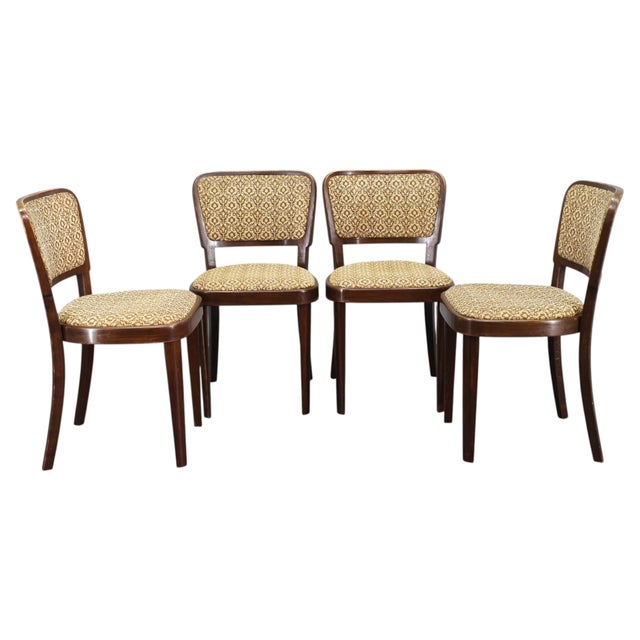 Dining Chairs from Thonet, Former Czechoslovakia, 1940s, Set of 4 For Sale - Image 17 of 17