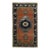 1970s Vintage Handmade Wool Cotton Orange Area Rug For Sale