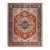 6x9 Traditional Coral Geometric Medallion Hand Knotted Wool Carpet Rug For Sale