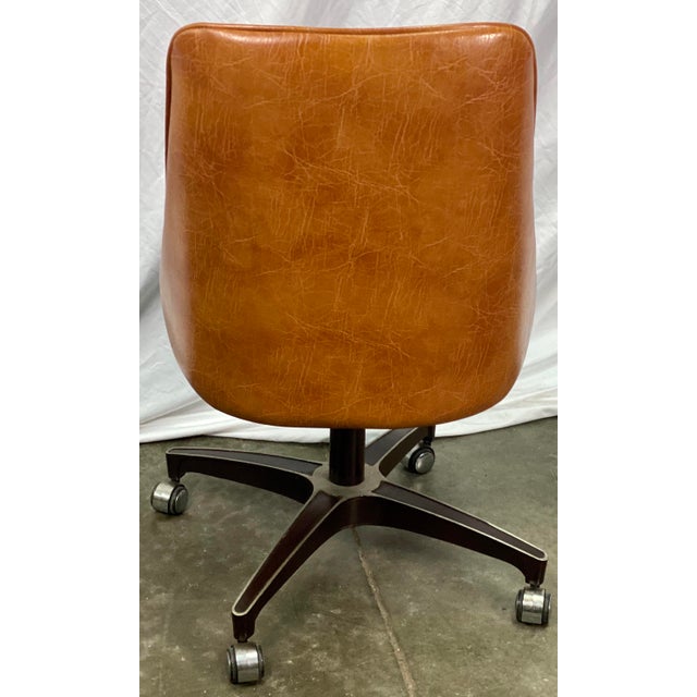 Vintage Chromcraft Mid Century Modern Quilted Leather Swivel Dining Chairs Set of 6 Chairish
