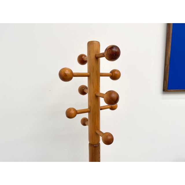 Freestanding Coat Rack in Pine from Les Arcs, 1970s For Sale - Image 10 of 16
